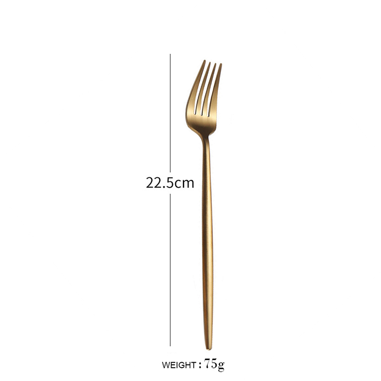 Dinner fork gold
