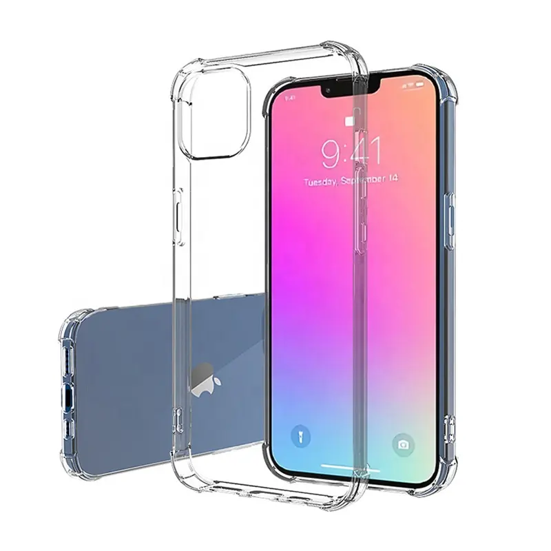 Clear Shock proof Transparent Mobile Phone Case For iPhone 14 13 12 11 Pro Max shockproof cases