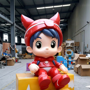 ประติมากรรมสัตว์การ์ตูนจากไฟเบอร์กลาส งานฝีมือแบบดั้งเดิม สำหรับตกแต่งภูมิทัศน์ห้างสรรพสินค้าและสวนสาธารณะ  รับสั่งทำตามแบบได้ - Product Image 1