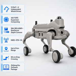 300W <span class=keywords><strong>EDU</strong></span> Pro Bionischer Vierbeiniger Roboterhund Spielzeug Intelligenter Mechanischer Motor 43.2V Pumpe PLC Getriebe Lager Visuelle Erkennung Haustier CAI - Product Image 2