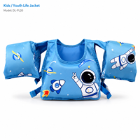 Gilet de sauvetage flottant pour bébé avec manches de dessin animé, brassard de natation EPE, gilet de flottabilité à séchage rapide pour nourrisson