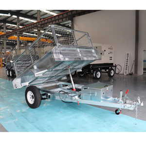 Trailer Mobil Galvanis Celup Panas untuk Peternakan Ternak Berkualitas Tinggi dengan Penutup Bergerak - Product Image 5