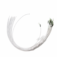 Fil de cuivre émaillé à 3 conducteurs en PTFE blanc OD0,9 mm, pour connexion audio interne des écouteurs