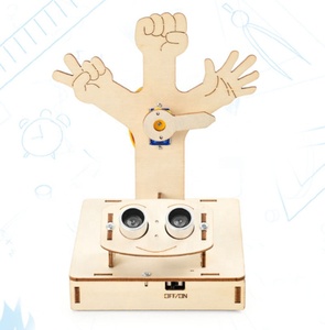 Jeu <span class=keywords><strong>de</strong></span> devinettes à ultrasons, technologie intelligente, petit modèle d'assemblage, éducation STEM, expérience scientifique, aide pédagogique en bois - Product Image 4