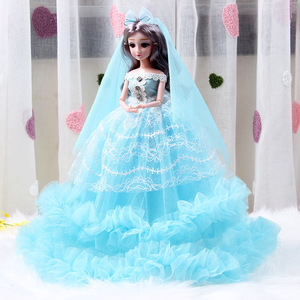 Juego de Muñecas de Plástico Grandes con Vestido de Novia, Juguete de Princesa, Caja de Regalo Sorpresa para Niños, Venta al <span class=keywords><strong>por</strong></span> <span class=keywords><strong>Mayor</strong></span>, Hecho para Constant Tide - Product Image 4