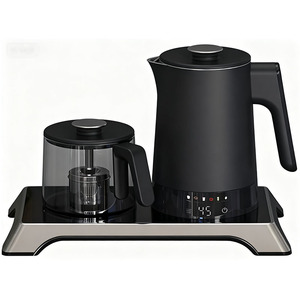 Set <span class=keywords><strong>Bollitore</strong></span> <span class=keywords><strong>Elettrico</strong></span> Multifunzione dal Design Elegante Nero <span class=keywords><strong>con</strong></span> <span class=keywords><strong>Infusore</strong></span> per Tè per Casa e Ufficio - Product Image 5