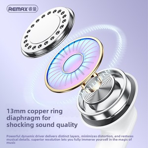 Écouteurs sans fil TWS Remax les plus vendus pour 5.3 - Son stéréo semi intra-auriculaire - Autonomie de 10 à 15h ; Style bonbon de coton - Product Image 4