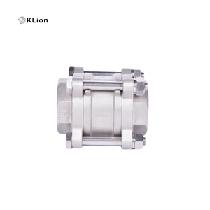 Válvula de Bola de Tres Piezas de Acero Inoxidable 304 KLION RTS, Vertical, Antirretorno, con Resorte, Sellado de PTFE, Rosca de Puerto de 1/4"-4" - Product Image 5