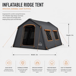 Tente gonflable portable d'extérieur pour le camping, grande taille 4mx6m, imperméable, pour événements - Product Image 5
