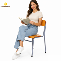 Service tout-en-un pour mobilier scolaire, chaises d'élèves en bois empilables, structure moderne et durable, siège ergonomique