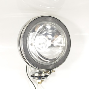 JSHINE Fari Fendinebbia e di Guida Alogeni Angel Eye Cromati Bianchi da 5 Pollici 12V/24V con Alloggiamento in Metallo e Lente in Vetro per Lampadina H3 - Product Image 4