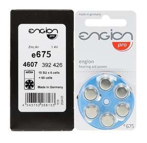 Engion 1.4V สินค้าเพื่อการได้ยินจากเยอรมันอุปกรณ์ช่วยฟังแบบมีปุ่มแบตเตอรี่ทำจากสังกะสีทุกขนาดผลิตภัณฑ์สำหรับหู - Product Image 5