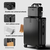 Ensemble de bagages 2-en-1 détachable mère-fille avec roues pivotantes pour voyages internationaux, déplacements professionnels, transit aéroportuaire, logo personnalisé