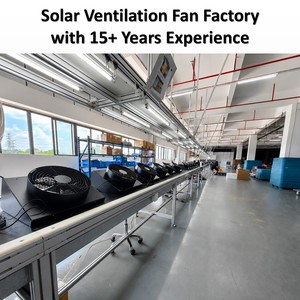 Ventilateur <span class=keywords><strong>d</strong></span>'extraction solaire autonome étanche 12'' mural pour conteneur avec panneau solaire - Product Image 6