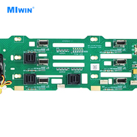 Backplane per Disco Rigido Personalizzato MIWIN, 3.5 Pollici, 12 Bay, 12Gbps SAS, Piastra Base HD PCIE 5.0 NVMe 2U, Backplane per 12 Unità da 3.5 Pollici