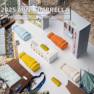 Sombrilla Plegable Manual Ultraligera Portátil 2025, con Mango Oblongo, Mini Sombrilla de Pongee para Adultos, Embalaje en Caja de Regalo para Viajes - Product Image 2