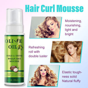 Private Label Oil 207ML Óleo de coco Peruca Encaracolada Azeitona Unisex Adultos Hair Styling Mousse Produtos para Cabelo Encaracolado Conjunto Suporte Todos os Cabelos - Product Image 3