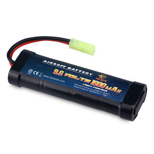 Melasta Airsoft Batería <span class=keywords><strong>9</strong></span>,6 V 1600mAh NIMH Batería de <span class=keywords><strong>coche</strong></span> <span class=keywords><strong>RC</strong></span> con enchufe Traxxas/Tamiya para Airsoft/Guns/Mini <span class=keywords><strong>RC</strong></span> Cars - Product Image 1
