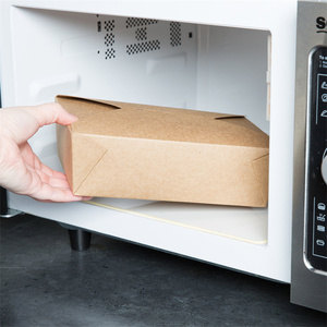 Tùy chỉnh thân thiện với môi dùng một lần Kraft thực phẩm ăn trưa hộp giấy UV lớp phủ cho Sushi Mì khoai tây chiên Takeaway bao bì thực phẩm - Product Image 4