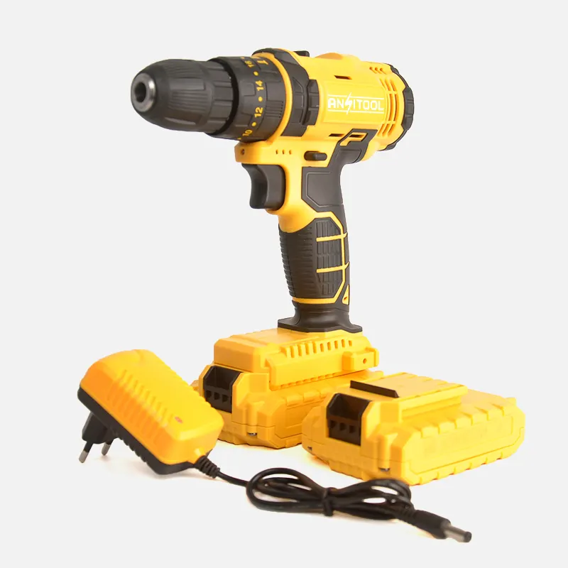 Custom Cordless 12V Small Lithium Battery Drill Machine with Speed Control Electric Drill Trigger Switches Small Light