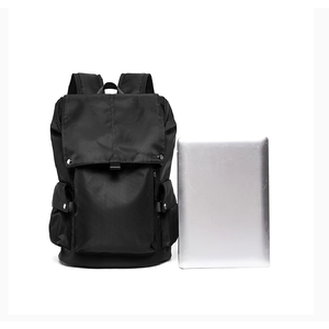 Custom <b>Black</b> Waterproof Oxford Fabric Laptop Sports <b>Backpack</b> Multipurpose Outdoor Bag for Men for School & Business Use - Product Image 4