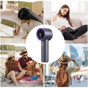 <span class=keywords><strong>Ventilateur</strong></span> portable sans pales USB 199 vitesses, mini-<span class=keywords><strong>ventilateur</strong></span> turbo haute vitesse 3000 mAh pour étudiants et femmes, idéal pour l'été en extérieur - Product Image 3