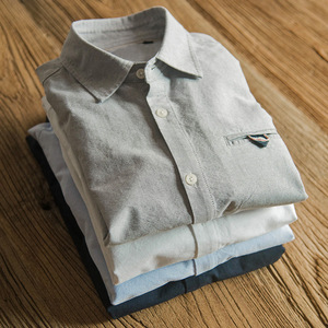 [Logo personnalisé] <span class=keywords><strong>Chemise</strong></span> <span class=keywords><strong>Oxford</strong></span> pour <span class=keywords><strong>homme</strong></span>, style japonais, coupe ajustée, pur coton, avec empiècements aux coudes, manches longues, <span class=keywords><strong>chemise</strong></span> décontractée pour <span class=keywords><strong>homme</strong></span>, service OEM - Product Image 4