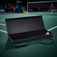 Boîtes rigides à couvercle rabattable, impression personnalisée du logo, boîte cadeau sportive haut de gamme, souvenir de tournoi de badminton, pelliculage mat