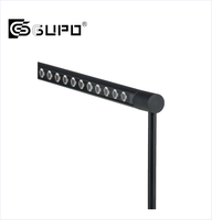 Spot LED encastré orientable anti-éblouissement pour vitrine à bijoux, vitrine en verre, présentoir sur pied long, éclairage de vitrine de galerie
