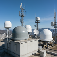 Radôme d'antenne satellite GNSS en fibre de verre FRP avec résistance aux UV/au vieillissement, faible constante diélectrique, certification CE/ISO
