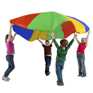 ActEarly jouer parapluie arc-en-ciel <span class=keywords><strong>parachute</strong></span> jouet tente jeu <span class=keywords><strong>maternelle</strong></span> enfants aire de jeux extérieure arc-en-ciel jouer <span class=keywords><strong>Parachute</strong></span> - Product Image 1
