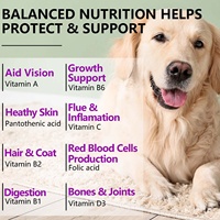 Oimmal Natural Organic 150 Soft Chews Pet Multi Vitamin Treats Supplement 15 in 1 Multivitamine pour chiens