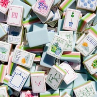 Nouvel ensemble de tuiles de mahjong en acrylique Bama Mahj the Ginger 160, 4 couches, style américain, en stock