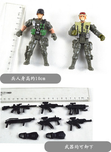 Nuovo Arrivo: Set di 6 Soldatini di Plastica, Action Figure Militari in Scala 1/72, Giocattoli Soldati dell'Esercito - Product Image 5