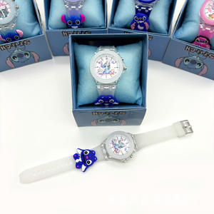 बच्चों के लिए कार्टून सिलाई खिलौना घड़ी प्राथमिक स्कूल के छात्र एनालॉग सिलिकॉन इलेक्ट्रॉनिक घड़ी चमकदार क्वार्ट्ज आंदोलन 20 मिमी बैंड - Product Image 6