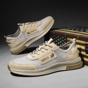 Cross-border for Spring Summer <strong>New</strong> Top Genuine Leather Sneakers Solid Color Toe Breathable Mesh Hollow Outdoor Casual <strong>Shoes</strong> - Product Image 1