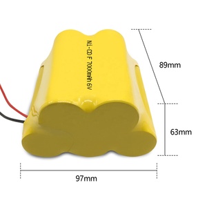 JINTION 6V Ni-Cd F גודל 7000mAh מארז סוללות נטענות ניקל קדמיום סוללת ni-cd עבור כוח גיבוי - Product Image 2