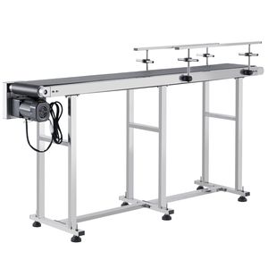 Transportador de Velocidad Variable de Acero Inoxidable de Grado Industrial de Alta Resistencia 220V |   Cinta Antiestática de PVC de 71 Pulgadas y 7.8 Pulgadas de Ancho |   1 Capa - Product Image 4