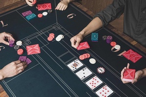Tapis de poker Texas Hold'em, nappe carrée ou ronde, tapis de table en caoutchouc pour poker, jeux d'échecs et de cartes - Product Image 6