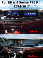 Nouveau Style double écran voiture Play Auto pour BMW F10 F11 520i 525i 2011-2017 Android 13 voiture lecteur multimédia Radio Navigation 360
