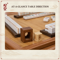 Accessoires de Mahjong : Marqueur en bois pour le distributeur et indicateur de direction des vents, 7 styles, pour les joueurs de Mahjong