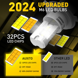 Luces LED AUXITO H4/9003/HB2 Blancas y Amarillas de 26w 6500k, Bombillas para Faros Delanteros de Automóviles y Motocicletas - Product Image 4