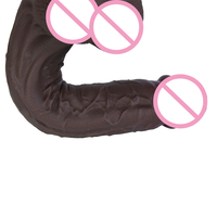 Dildo réaliste en silicone noir de 7,48 pouces avec ventouse, sensation réaliste, pénis souple, jouet sexuel pour adultes pour l'entraînement vaginal et anal, pour femmes