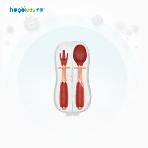 Juego de utensilios de cuchara y tenedor retorcidos sin Bpa no tóxicos para niños - Product Image 2