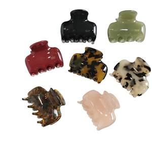 DZ Pince à cheveux en acétate solide de 5 cm, nouvelle conception de haute qualité, pinces léopard écologiques, épaisseur de 4 mm pour un usage quotidien - Product Image 6