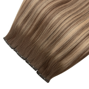 <span class=keywords><strong>Honor</strong></span> hair Venta caliente ruso doble dibujado <span class=keywords><strong>50g</strong></span> 60g Genius Weft extensión de cabello humano con varios colores - Product Image 1