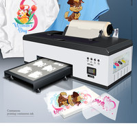 Impresora DTF A3 A4 de 30 cm para Textiles, Máquina de Impresión por Transferencia Térmica con Alimentador de Rollo para Sublimación, Impresión de Logotipos en Camisetas