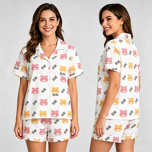 Manufacturer Custom Printing Pijamas Woman Bamboo Modal Cotton <strong>Pyjamas</strong> Pajamas <strong>for</strong> Women <strong>Sets</strong> <strong>Family</strong> Sleepwear <strong>Set</strong> - Product Image 4