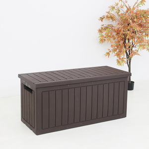 285L Waterproof Bench Outdoor Garen Deck Box Garden Plastic Outdoor Storage Box
