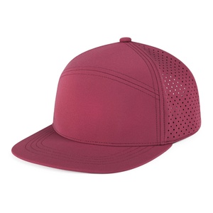Casquette de sport rose 5 panneaux de qualité supérieure, broderie personnalisée, créez votre propre casquette snapback, caractéristique tissu courant - Product Image 2